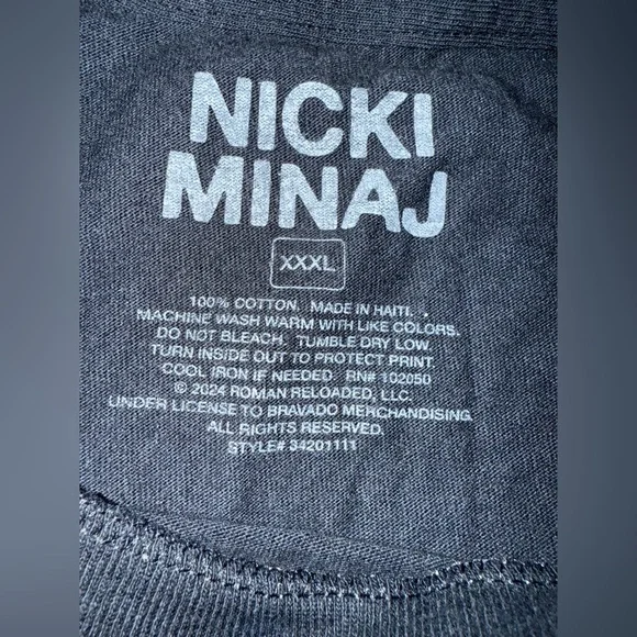 Nicki Minaj Oversized Graphic Tee - Picture 2 of 4
